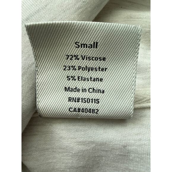 Varley Double Soft Madelyn Stretch-Jersey Jumpsuit Ivory-Marl Size‎ Small - Picture 16 of 16